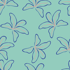 Seamless flowers pattern, floral print.