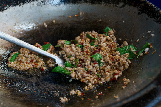 Thai food cooking