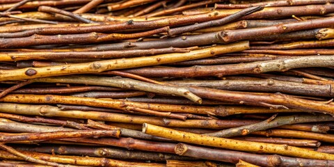 Close-up of a Stack of Brown Twigs, Texture, Nature, Wood, Stick , twig, wood texture