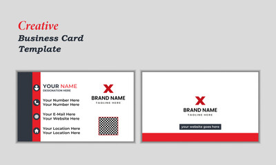 Modern Business Card - Creative and Clean Business Card Template.