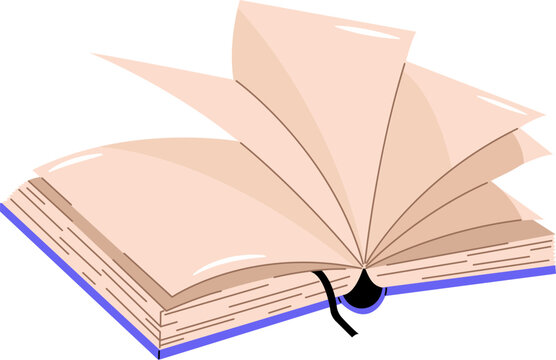 open book with turning pages clip art preview