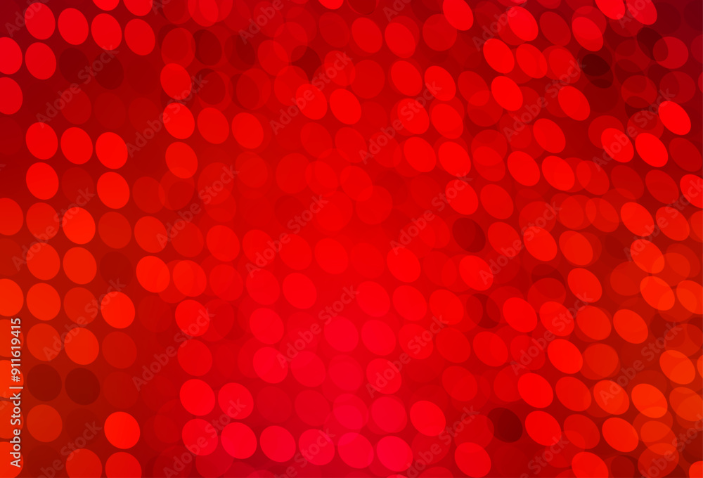 Poster Light Red vector layout with circle shapes.