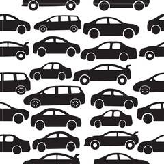 seamless pattern of cars