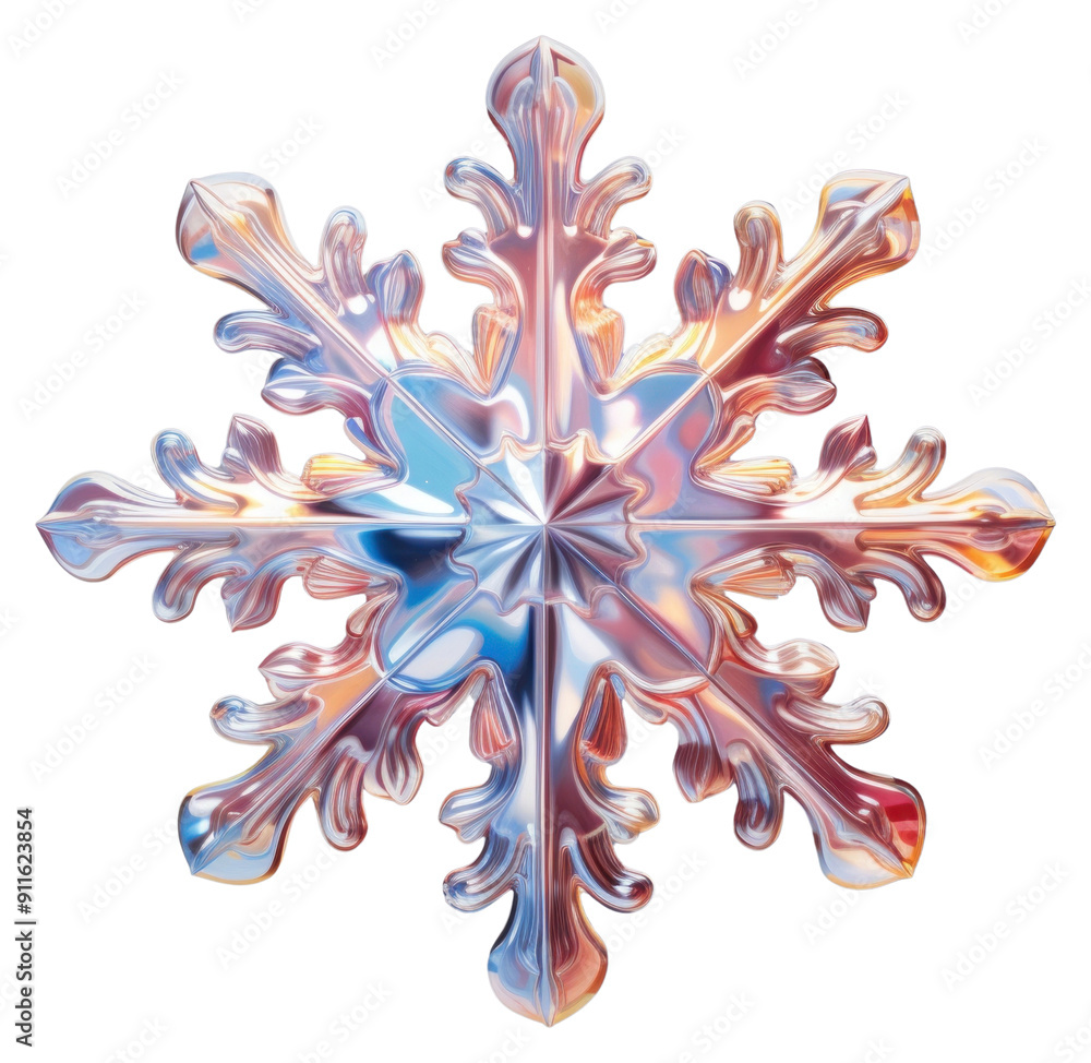 Wall mural png snowflake pattern brooch art.