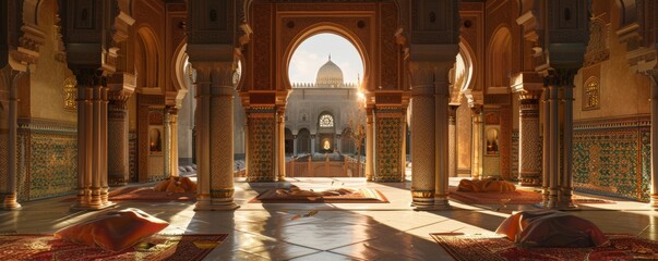 Arabian Nights Sultan's Palace, 4K hyperrealistic photo