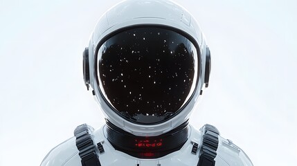 Png space visor sticker, 3D rendering, transparent background