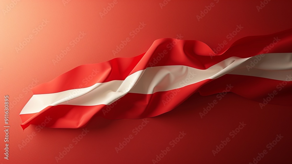 Poster this minimalist illustration of the indonesian flag features a simple design with two horizontal str