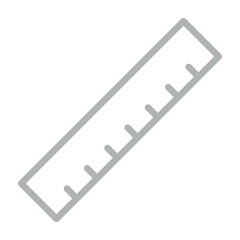 Ruler Vector Line Grey Icon Design