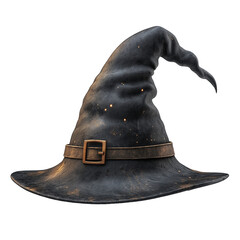 Old black witch hat for Halloween.