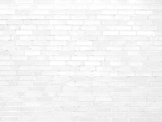 Abstract white brick wall texture for pattern background.  Rough destroyed surface. Best for interior design in loft style. 