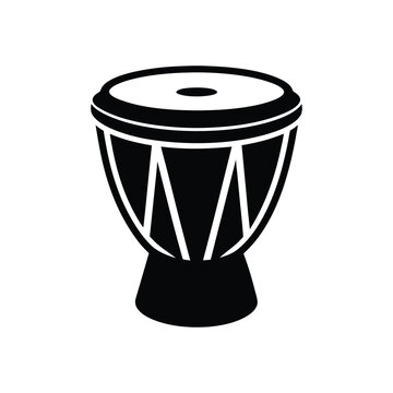 Conga drum flat web icon,Conga logo design. Percussion instrument simple conga drum sign silhouette icon invert color. Conga solid black icon vector design, Musical instruments concept,congas vector 