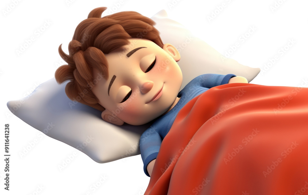 Wall mural PNG Sleeping blanket cartoon comfortable.