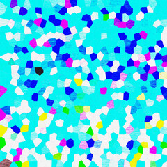 Turquoise Blue Mosaic Background