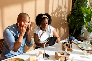 women testing Spa Products