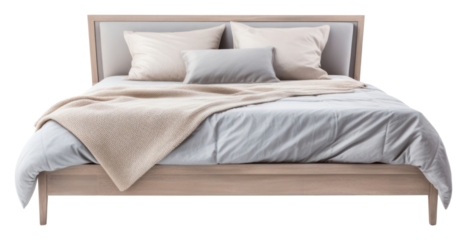 PNG A vintage bed furniture bedroom linen.