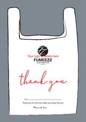 THANK YOU CARD DESIGN TEMPLATE VECTOR. THANK YOU COMPLIMENT CARD DESIGN TEMPLATE.