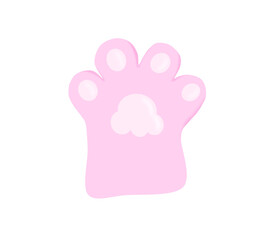 Cat’s paws illustrations, cute diary sticker with cat