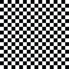 Classic black and white checkerboard pattern with high contrast and geometric design, perfect for backgrounds, textures, and decorative elements. Keywords: pattern, checkerboard, black, white, contras