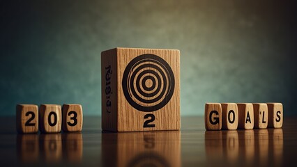 Free New big gold man  2025 business goal 2025 word and target icon