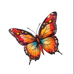 Fototapeta premium Butterfly Sound element animal cartoon isolated whitebackground 16:9
