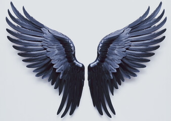 Obraz premium Angel wings, 天使の羽根, generated by AI.