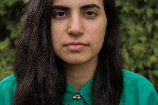 Intense camera aware portrait