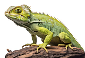 Fototapeta premium PNG Basilisk chameleon reptile iguana animal.