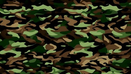 
camouflage military pattern vector illustration green army background