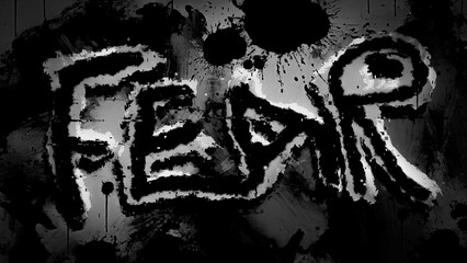 Fear Word Scary Background Concept Art