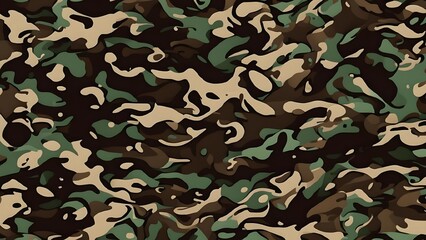 
camouflage military pattern vector illustration green army background