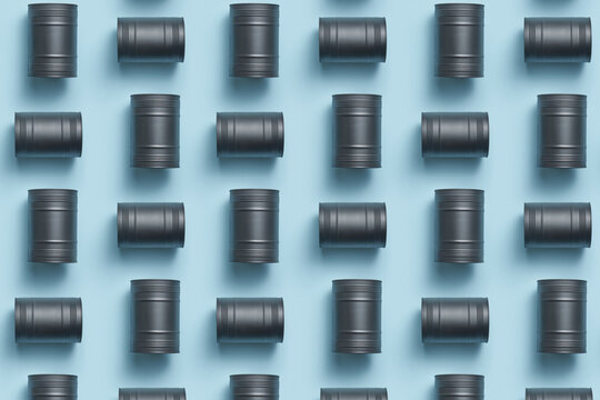 Barrels for storing and transporting liquids arranged symmetrical