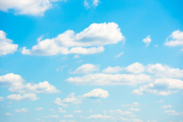 Sky and clouds, white clouds on blue sky, sky background