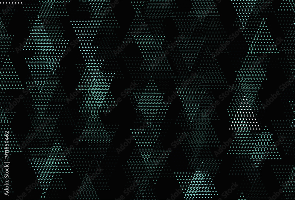 Canvas Prints light green vector template with crystals, circles.