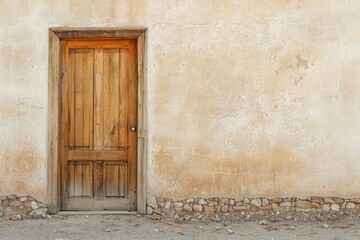 old wooden door