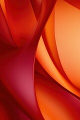 Red and orange abstract background with simple shapes under soft lighting without shadows, featuring smooth curves in the modern design style of minimalism