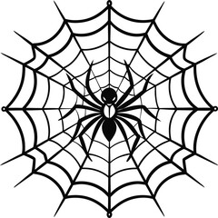 Obraz premium Free Spider web Black and white