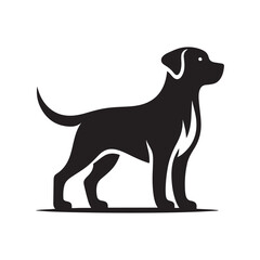 Dog silhouette vector illustration