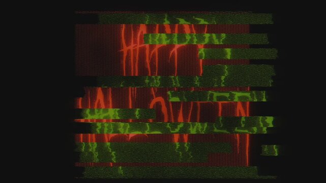 4K Ultra Hd. HAPPY HALLOWEEN. blood red text Animation. With animation on black background.