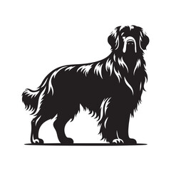 Dog silhouette vector illustration