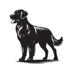 Dog silhouette vector illustration