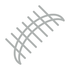 Stitches Vector Line Grey Icon Design