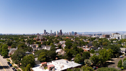 Obraz premium Downtown Denver Colorado Drone