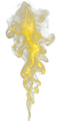 Vivid Yellow Smoke Plume