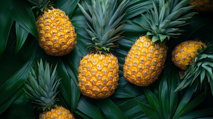 Fototapeta premium close up off pineapples background
