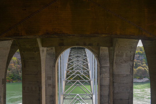 Architecture detail of Niagara Falls bridge