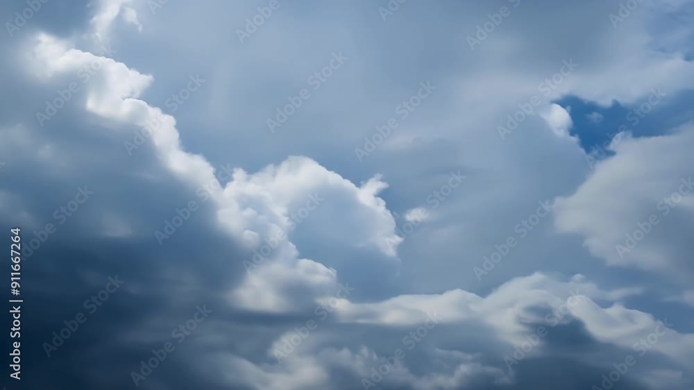 Poster experience the captivating flow of clouds as twilight embraces the sky, transforming the atmosphere 