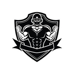 American football vector logo icon silhouette black and white 