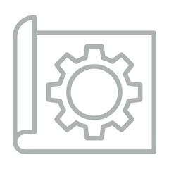 Clickable Prototype Vector Line Grey Icon Design