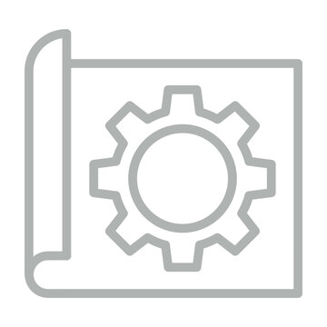 Clickable Prototype Vector Line Grey Icon Design