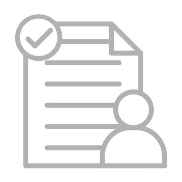 User Testing Vector Line Grey Icon Design